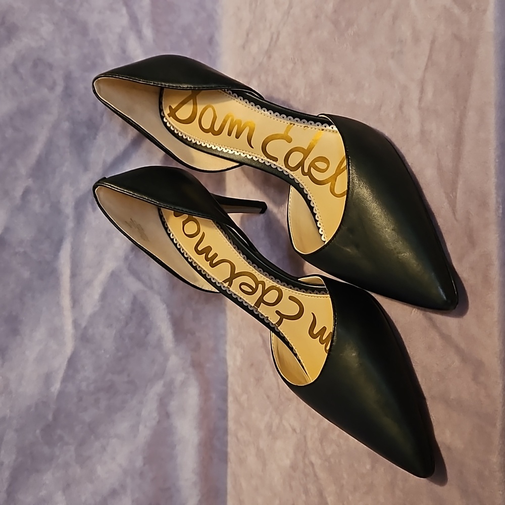 Sam Edelman Black D'Orsay Heels 10M